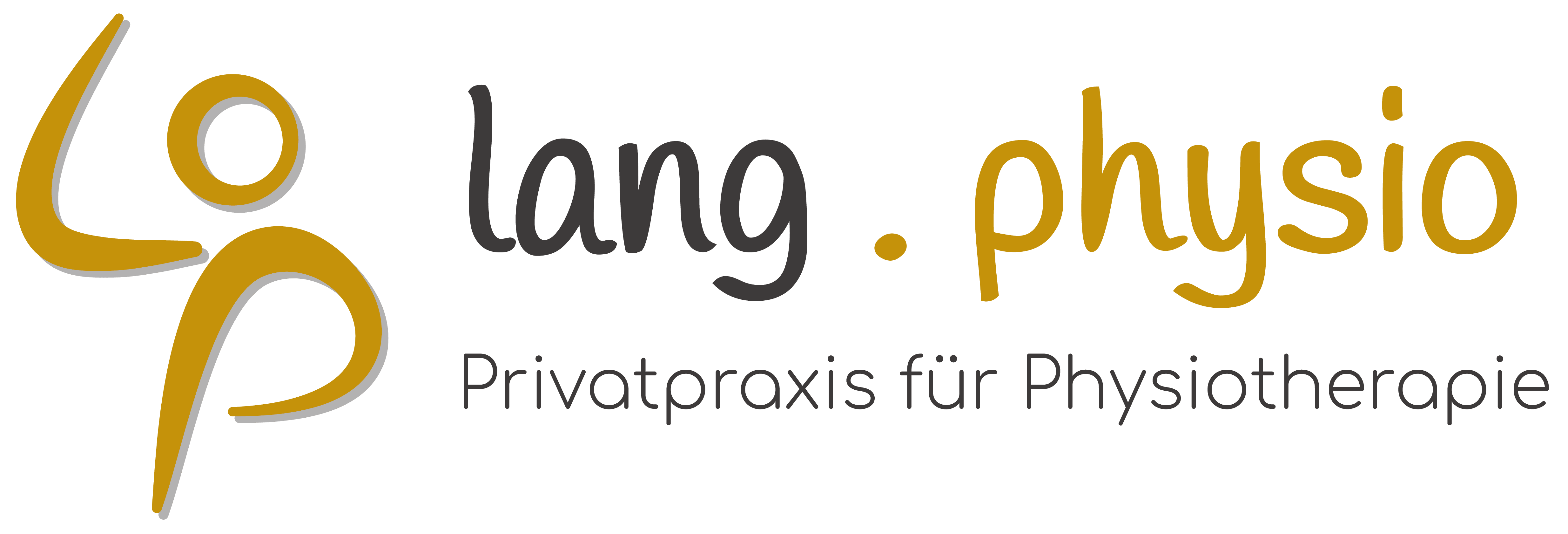 Physiotherapie Lang Rodgau Logo mit Text gold